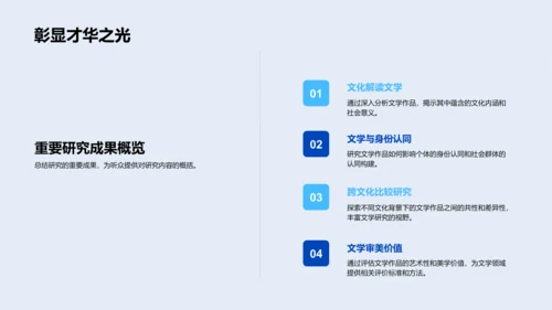 文学研究新视角PPT模板