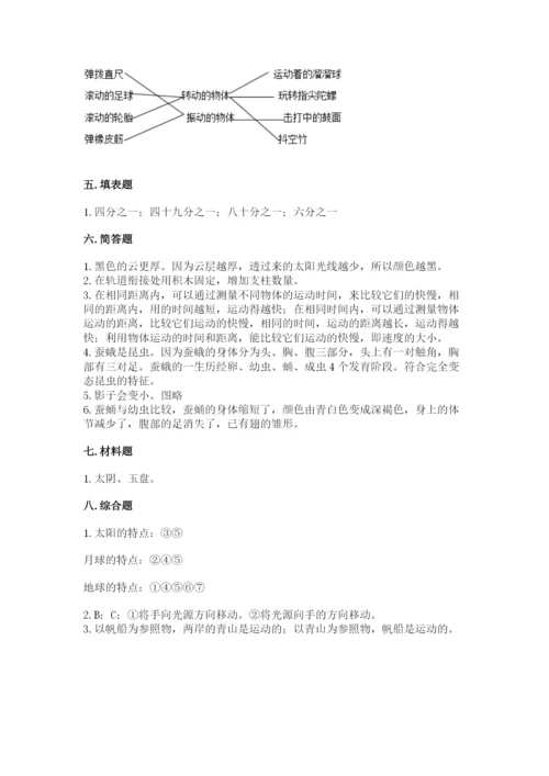 教科版小学科学三年级下册期末测试卷（重点）.docx