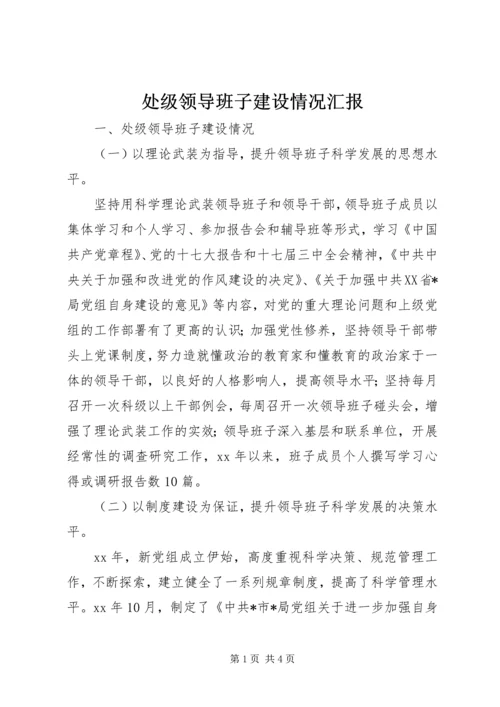 处级领导班子建设情况汇报.docx