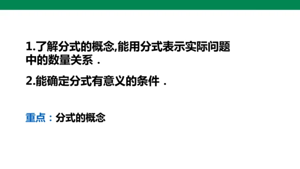 人教版八年级上册15.1.1  从分数到分式  课件（共21张PPT）