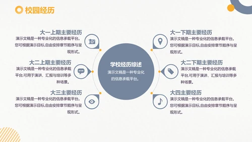 简约风考研复试个人简历PPT模板