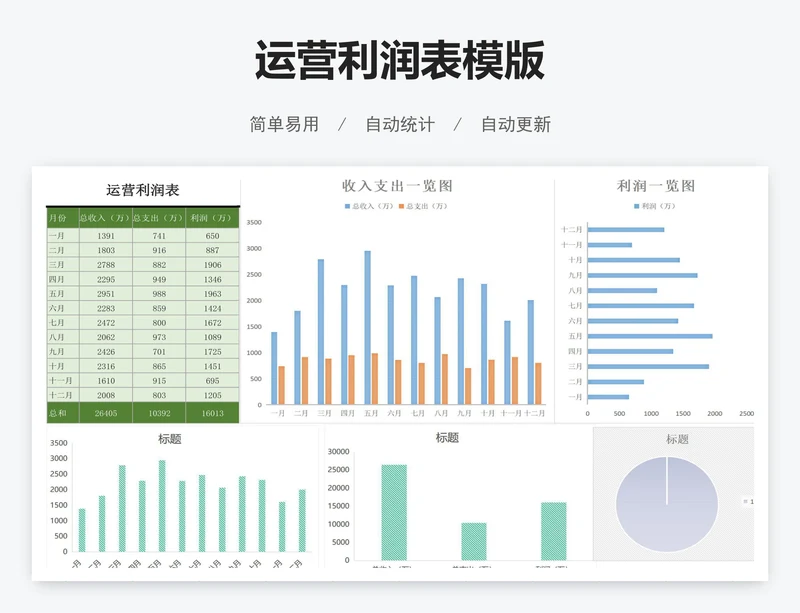 运营利润表模版