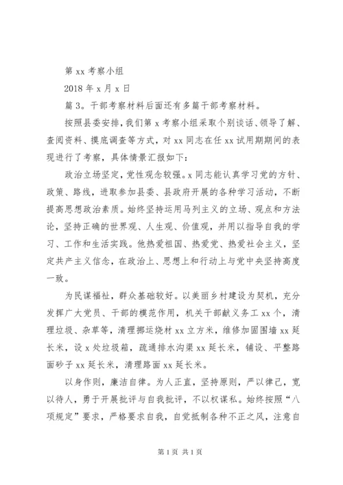 干部考察材料(优选30篇).docx