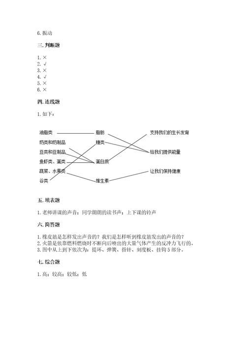 新教科版四年级科学上册期末测试卷含答案b卷