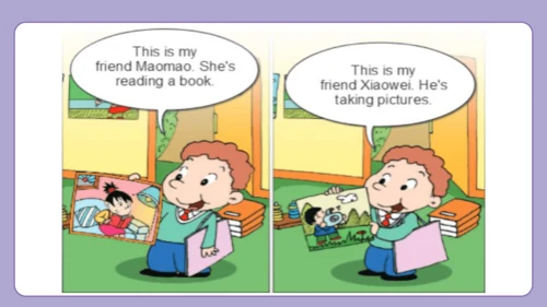 Module 2 Unit 1 She's reading a book 课件(共31张PPT)