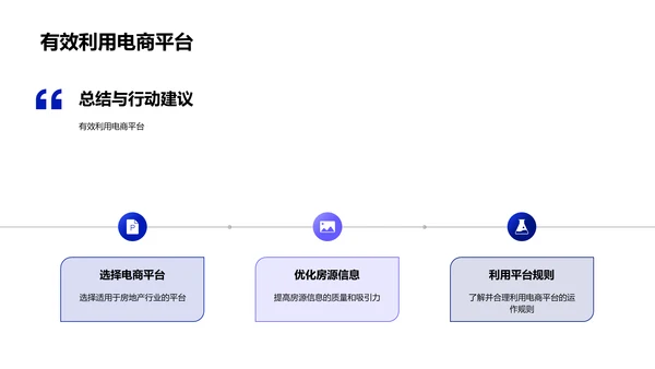 电商助推房产销售PPT模板