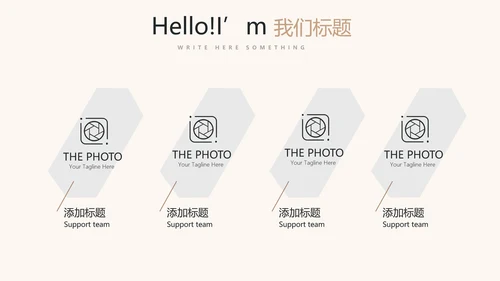 纯黑色公司产品介绍宣传通用PPT动态模板