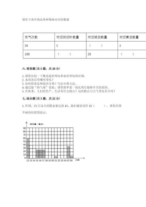 教科版小学三年级上册科学期末测试卷附完整答案（网校专用）.docx
