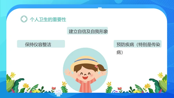 小学生健康卫生主题班会课件PPT模板