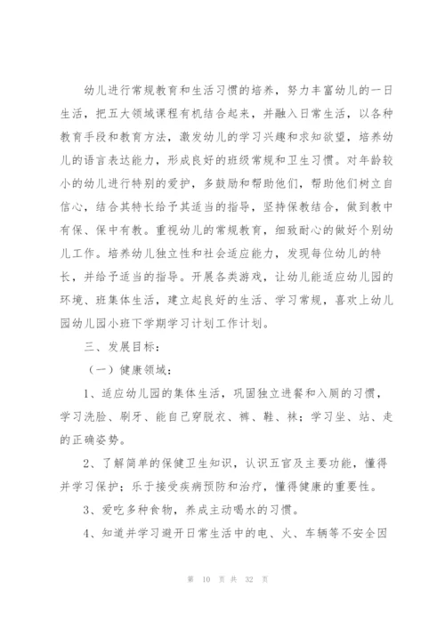 幼儿园小班下学期教学计划(8篇).docx