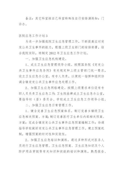 医院应急工作计划.docx