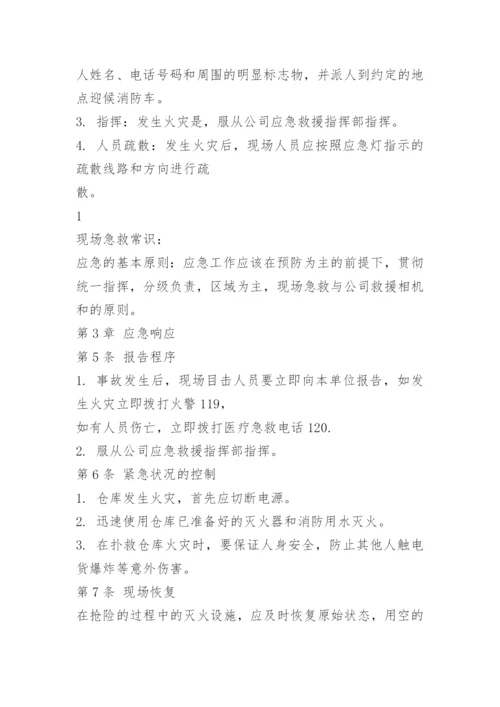 库房消防应急预案.docx