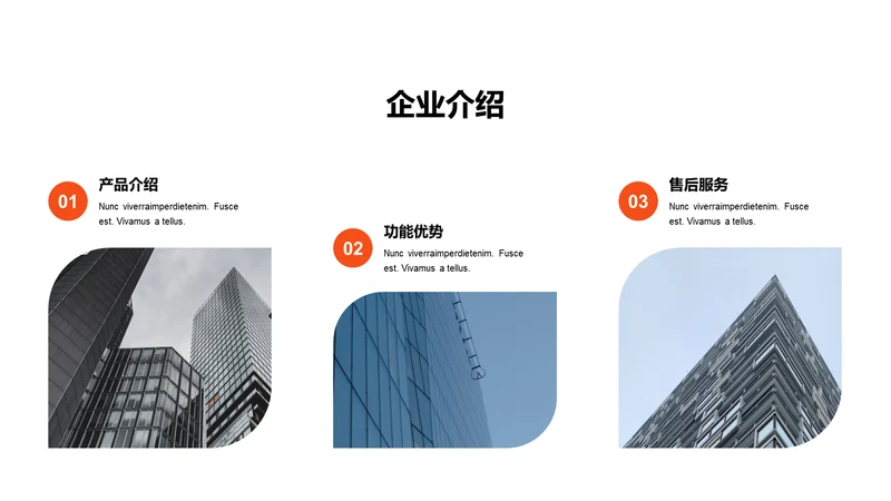 单色扁平3项企业介绍