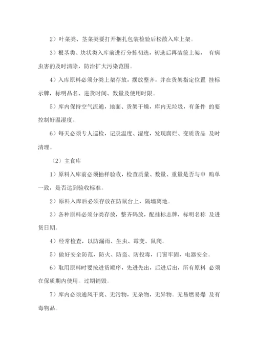 食堂食品仓储管理方案.docx