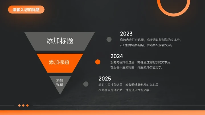 橙色暗色潮流前沿短视频运营教程PPT模板