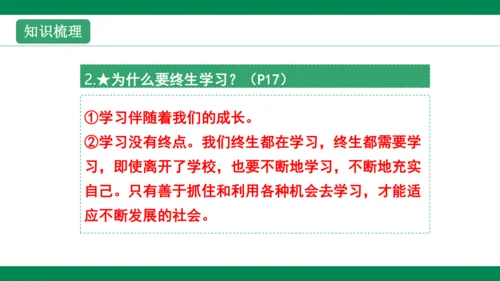 第二课学习新天地 复习课件