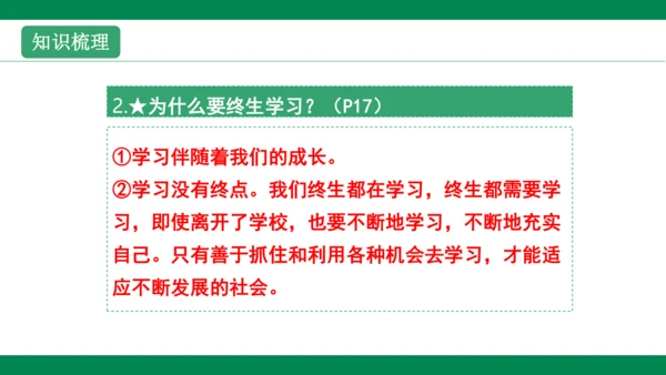 第二课学习新天地 复习课件