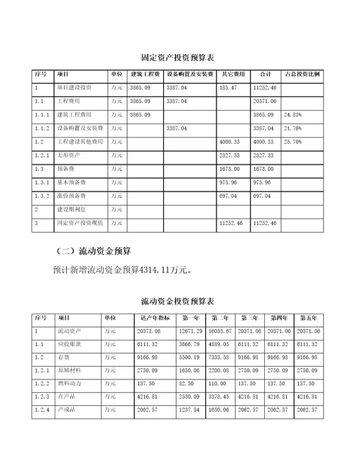 南通电子制造项目预算报告