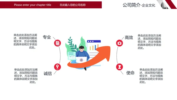 简约商务风企业公司简介宣传PPT模板