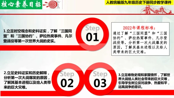 【新课标 新理念】人教部编版九年级历史下册第8课  第一次世界大战（同步课件）