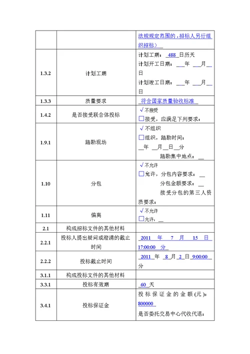 高淳县桃园雅居b区招标文件