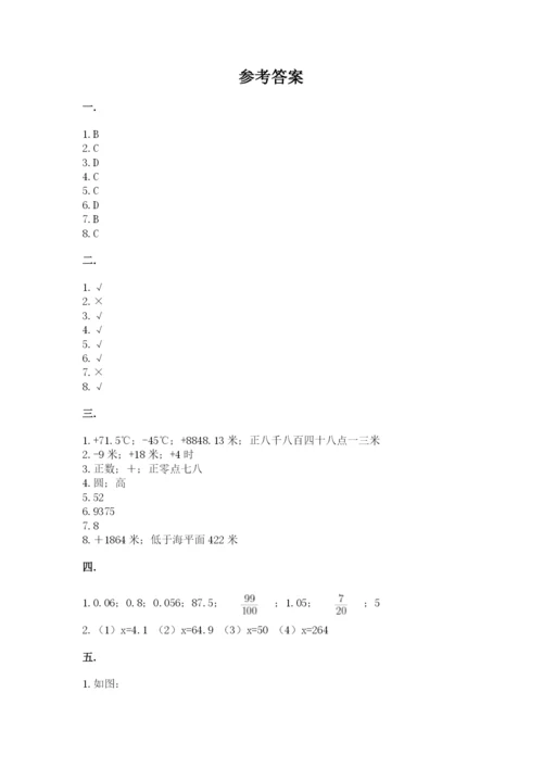 北师大版六年级数学下学期期末测试题带答案（突破训练）.docx