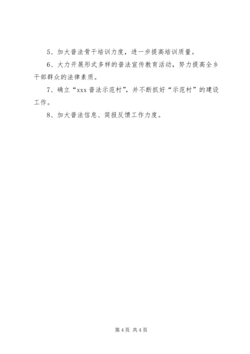 乡镇普法贯彻落实情况的报告_1.docx