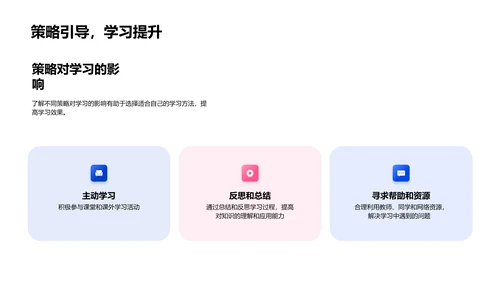 数学学习策略PPT模板