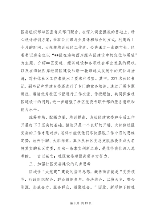 社区建党委探索思考.docx