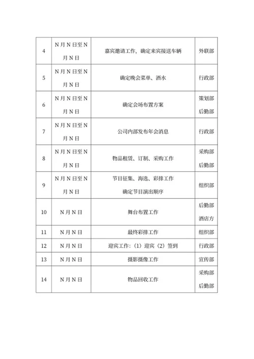 年会活动策划方案word模板