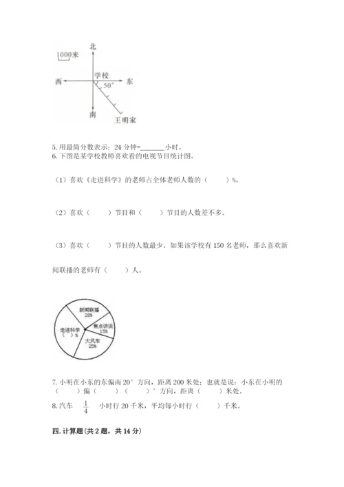 小学数学六年级上册期末卷及参考答案1套.docx