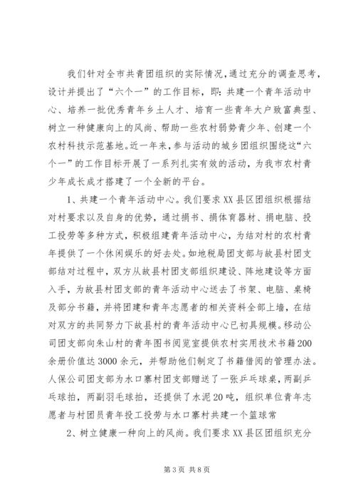 团市委青农工作汇报材料 (2).docx