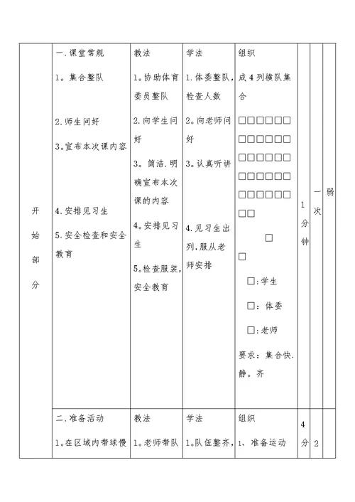 足球—脚内侧踢活动中球教案