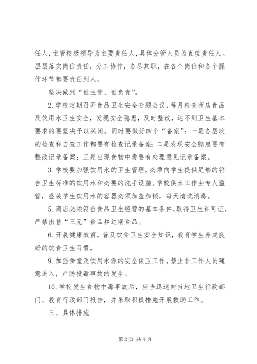 食品卫生安全工作实施方案.docx