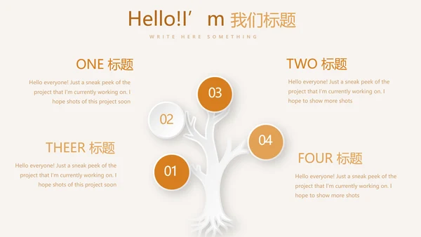 手绘面包年年终总结动态PPT