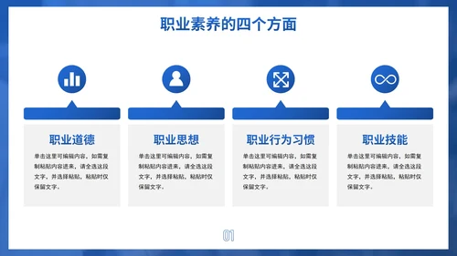 简约商务几何职业道德素养培训PPT模板