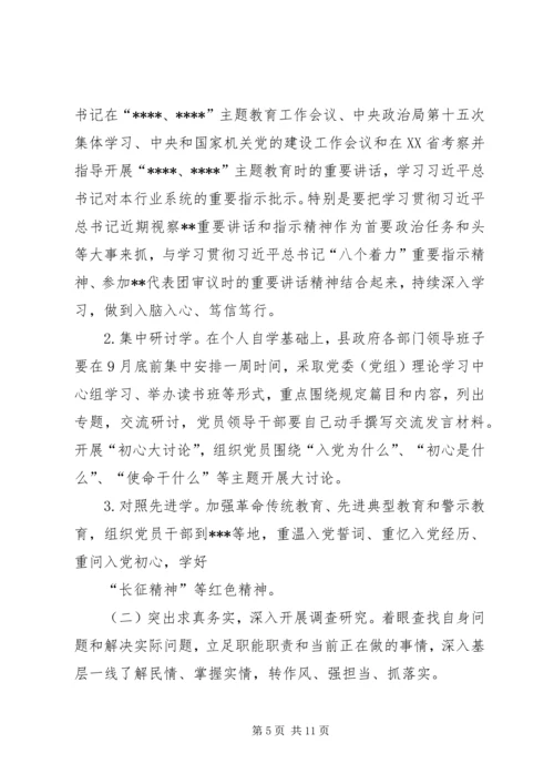 人民政府党组关于开展第二批主题教育的实施方案.docx