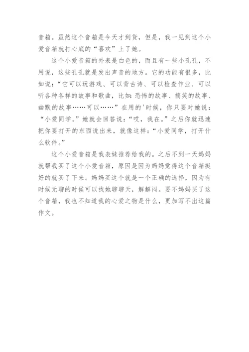 我的心爱之物满分作文.docx