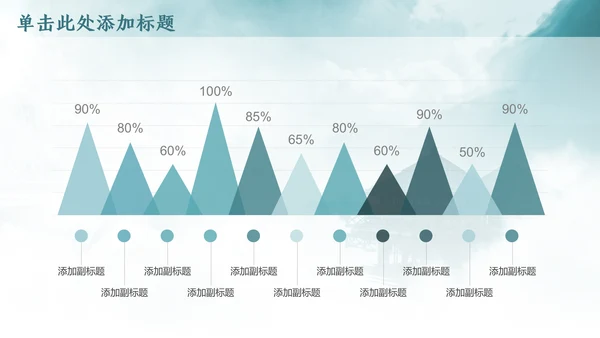 云雾中国风西湖风景背景通用PPT模板