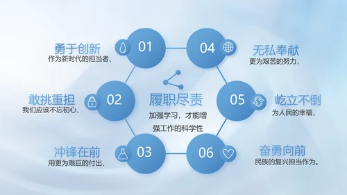 蓝色司法公安警察年年终总结PPT