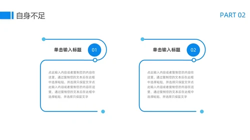 蓝色简约商务风岗位竞聘PPT模板