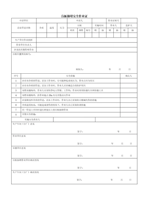 危险作业八大许可证共11页