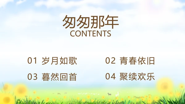 致青春放飞梦想同学会电子相册动态PPT