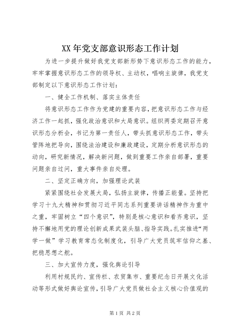 4某年党支部意识形态工作计划.docx