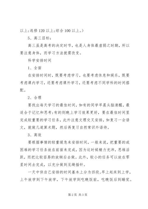 绝对实用的高中三年学习计划 (2).docx