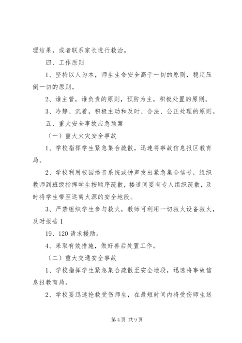 金狮中学突发事件应急处理预案 (3).docx