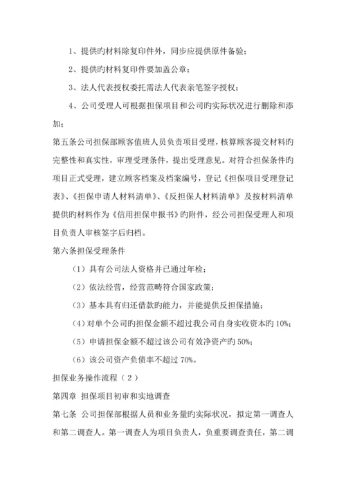 担保公司担保业务操作标准流程详细.docx