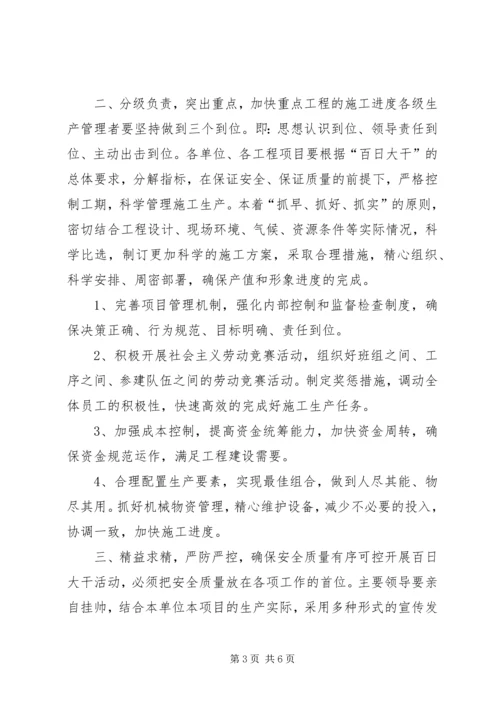 公司开展“百日大干”活动宣传提纲(1).docx