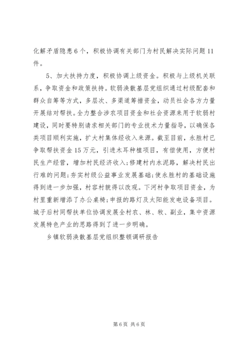 乡镇软弱涣散基层党组织整顿调研报告.docx