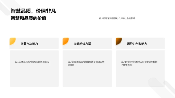 名人智慧与品质探析